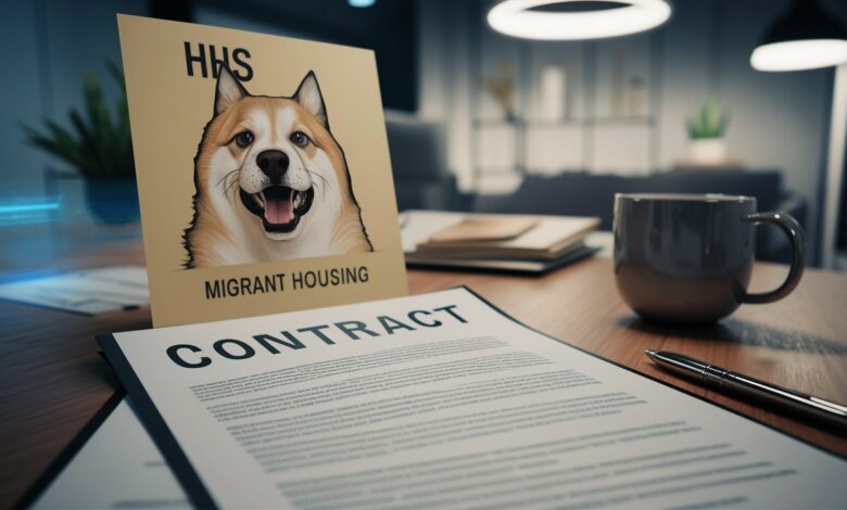 doge hhs migrant housing contract